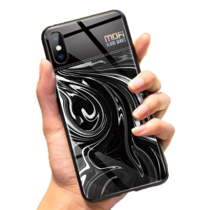 Mofi Glass Back Cover iPhone XS Max Black Background