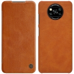 Nillkin QIN etui do Xiaomi Poco X3 NFC Brązowe