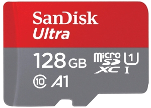 SANDISK ULTRA microSDXC 128GB SDSQUA4-128G-GN6IA 120MB/s  + ADAPTER