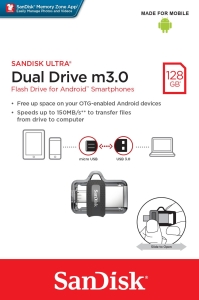 SanDisk Ultra Dual M3.0 128GB micro SDDD3-128G-G46