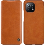 Nillkin QIN skórzane etui do Xiaomi Mi 11 Brązowe
