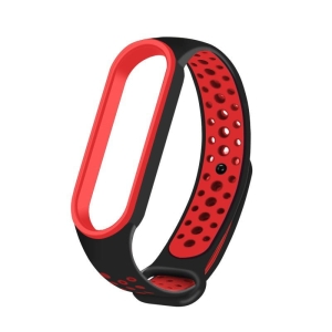 Opaska Xiaomi Mi Band 5 Dots czarno-czerwony