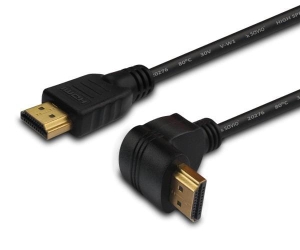 Kabel SAVIO cl-04 (HDMI M - HDMI M; 1,5m; kolor czarny) (f)