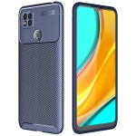 Carbon Fiber Etui do Xiaomi Redmi 9C Niebieskie