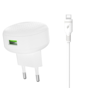 XO ładowarka L86 QC 3.0 18W USB + kabel USB-C