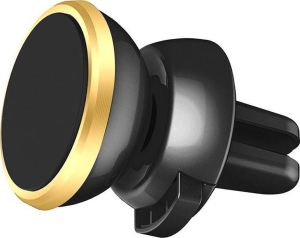 Uchwyt Samochodowy do kratki na telefon magnetyczny M111008 -  Złoty