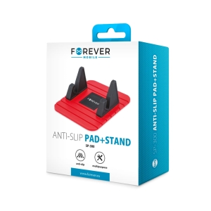 Mata antyposlizgowa + stand czarno-czerwona