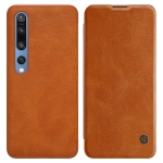Nillkin QIN skórzane do Xiaomi Mi 10 Brązowe