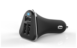 Ładowarka samochodowa 3 x USB 2.1A Czarna M555005BK
