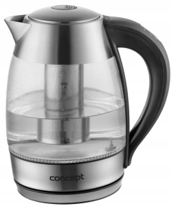 RK4065 Czajnik elektryczny szklany stal z termoregulacj1 1,8 l Concept