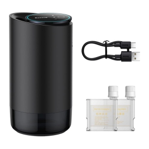 Baseus Wisdom samochodowy odświeżacz powietrza czarny (Woda kolońska + mięta)