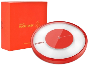 Nillkin Magic Disk 4 ładowarka indukcyjna QI Fast Charge Czerwona 15W