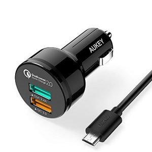 Ładowarka Samochodowa Aukey CC-T1 30W 4.4A 2xUSB 1x QC 2.0