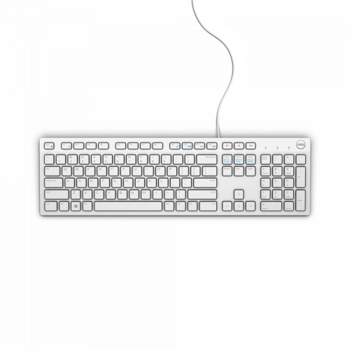DELL Keyboard : US-Euro (Qwerty) Dell KB216 Quietkey USB, White