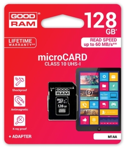Karta pamięci GOODRAM micro SDXC 128GB Class 10 M1AA-1280R12