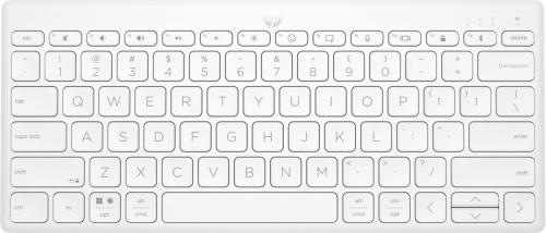 Klawiatura HP 350 Compact Multi-Device Bluetooth Keyboard bezprzewodowa biała 692T0AA