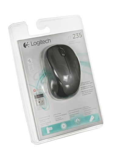 Mysz Logitech M235 910-002201 (optyczna; 800 DPI; kolor szary)