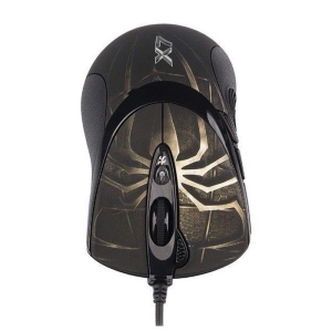 Mysz komputerowa A4 TECH Evo XGame Laser Oscar X747 Brown Fire A4TMYS29980 (laserowa; 3600 DPI; kolor brązowy)