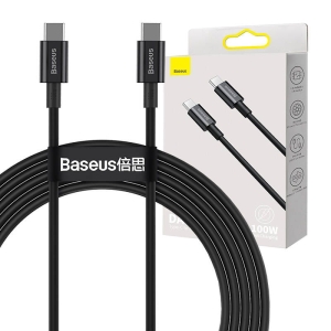 Baseus Superior Szybki Mocny Kabel USB C na USB typ C 2M 100W Czarny CATYS-C01