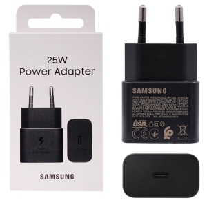 Oryginalna Ładowarka Sieciowa Samsung 25W Super Fast Charge czarna PD EP-T2510 