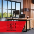 MACLEAN UCHWYT BIURKOWY DO MONITORA LCD 17-57", 27KG, VESA MAX 200X200 PODWÓJNE RAMIĘ MC-968