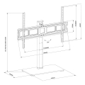 MACLEAN UNIWERSALNY STOJAK DO TV NA SZAFKĘ RTV PODSTAWKA, MAX. 40KG, MAX. VESA 600X400, DLA TV 32-75" MC-386