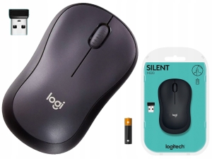 Mysz Myszka Logitech M220 Silent optyczna bezprzewodowa 1000 DPI czarna 910-004878