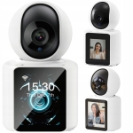 XO CR03 Kamera Wifi IP wewnętrzna obrotowa wideo inteligentna nocna wyświetlacz smart