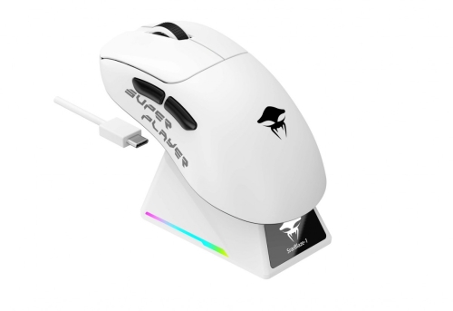Mysz gamingowa bezprzewodowa Havit StarBlaze-1 (biało-czarny)