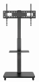GEMBIRD STOJAK PODŁOGOWY NA TELEWIZOR, MOBILNY NA KÓŁKACH (OBROTOWY/UCHYLNY), 32" - 75", CZARNY