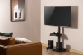 GEMBIRD STOJAK PODŁOGOWY NA TELEWIZOR, MOBILNY NA KÓŁKACH (OBROTOWY/UCHYLNY), 32" - 75", CZARNY