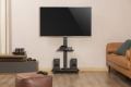 GEMBIRD STOJAK PODŁOGOWY NA TELEWIZOR, MOBILNY NA KÓŁKACH (OBROTOWY/UCHYLNY), 32" - 75", CZARNY