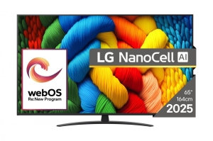 Telewizor LG NanoCell 65NANO81A3A 65'' 4K Ultra HD WebOS Dolby Digital DVB-T2 Czarny