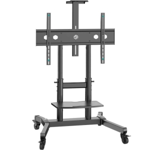 ONKRON TS1891-B Stojak Mobilny nachylny do TV 50"- 90", max 100 kg, czarny