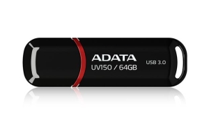PAMIĘĆ USB USB3.1 64GB BLACK AUV150-64G-RBK ADATA