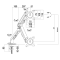 MACLEAN UCHWYT DO MONITORA CZARNY MC-860N
