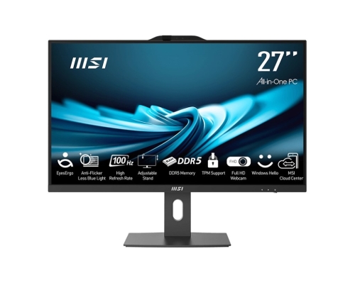 MSI AIO PRO AP272P 14M-495EU i7-14700 27" IPS LED FHD Non-Touch Anti-Glare 16GB SSD1TB M.2 AX211 WiFi 6E Windows 11 Pro Black