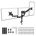MACLEAN UCHWYT NA 3 MONITORY, SPRĘŻYNA GAZOWA, 17"-27", 2-8KG, CZARNY MC-137