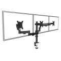 MACLEAN UCHWYT NA 3 MONITORY, SPRĘŻYNA GAZOWA, 17"-27", 2-8KG, CZARNY MC-137
