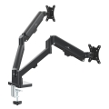 MACLEAN UCHWYT NA 2 MONITORY, SPRĘŻYNA GAZOWA, 17"-32", 2-10KG, CZARNY MC-134