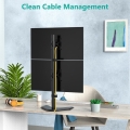 TECHLY PODSTAWA POD 2 MONITORY 13-27" LCD 10KG BIURKOWA PIONOWA