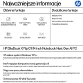 HP EliteBook X G1i Flip Ultra 7 258V 14"2.5K Touch 800nits 120Hz AG 32GB LPDDR5x-8533 SSD512 Intel Arc Cam IR 5 Mpx AI 68Wh W11Pro Blue Alu 3Y OnSite
