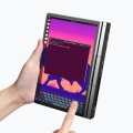 Laptop GPD-Pocket-4 Ryzen 7 8840U/8" WQXGA (2560x1600) Touchscreen 144Hz IPS/x360/LAN/16GB/SSD 1TB/BT/BLKB/FPR/x360/Radeon 780M 3GB/Win 11 Graphite