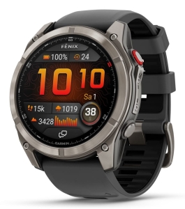 Zegarek Garmin Fenix 8 Pro Sapphire Titanium, 51mm AMOLED Black