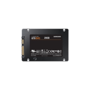 SSD|SAMSUNG|870 EVO|250GB|SATA|MLC|Write speed 530 MBytes/sec|Read speed 560 MBytes/sec|2,5"|MTBF 1500000 hours|MZ-77E250B/EU