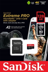 Karta pamięci SanDisk EXTREME PRO 64GB Class 10 U3 V30 SDSQXCU-064G-GN6MA 200MB/s 
