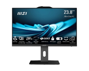 MSI AIO PRO AP242P 14M-892XEU i5-14400 23,8" IPS LED FHD Non-Touch Anti-Glare 16GB SSD500GB M.2 AX211 WiFi 6E NoOS Black