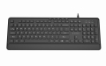 GEMBIRD KLAWIATURA PRZEWODOWA MULTIMEDIALNA SLIM, USB 5 KLAWISZY HOTKEYS, US LAYOUT, CZARNA