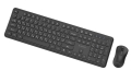 GEMBIRD BEZPRZEWODOWY ZESTAW KLAWIATURY + MYSZ SLIM PRO BUSINESS NA BIURKO, CZARNY, UKŁAD RU