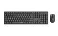 GEMBIRD BEZPRZEWODOWY ZESTAW KLAWIATURY +MYSZ SILENT KEY PRO BUSINESS, CZARNY, UKŁAD RU